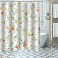 waterproof shower curtain can be customized cartoon pattern bathroom shower bath supplies polyester shower curtain with hooks