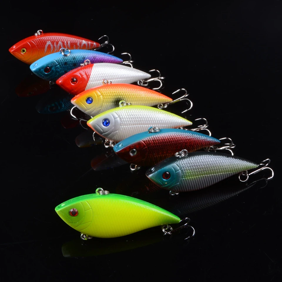 

TQEXSZ 1pcs 7cm 10.5g Vib Lure Hard Plastic Fish Artificial Bait for Fishing 3D Eyes Swimbait Crankbait Wobblers Fishing Lure