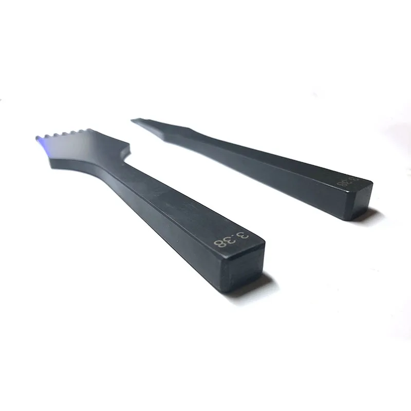 Черное кожевенное ремесло отверстие в форме оливкового отверстия перфоратор