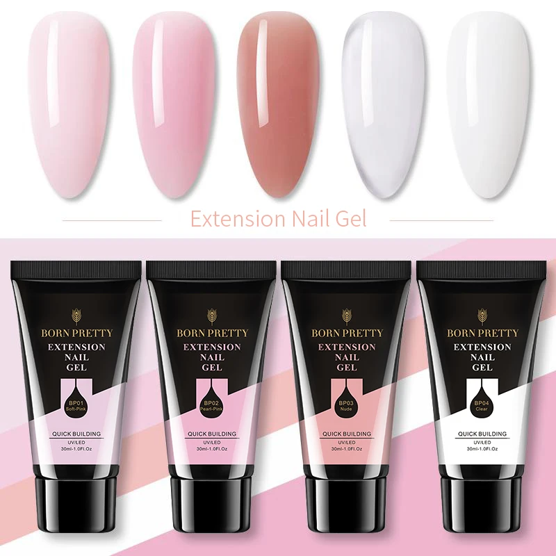 От BORN PRETTY-УФ-гель для ногтей 30 мл акриловые Быстрый здания расширение Гель-лак