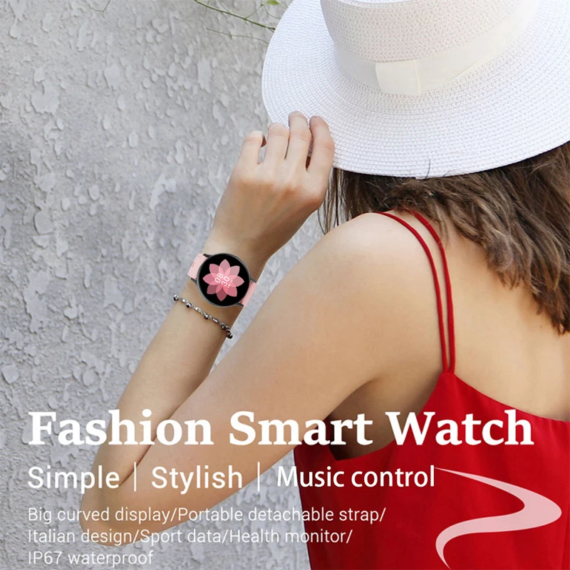 

LIGE New Women Smart Watch Activity Tracker Heart Rate Monitor Full screen touch Sports Ladies Smart Watch Men For Android IOS