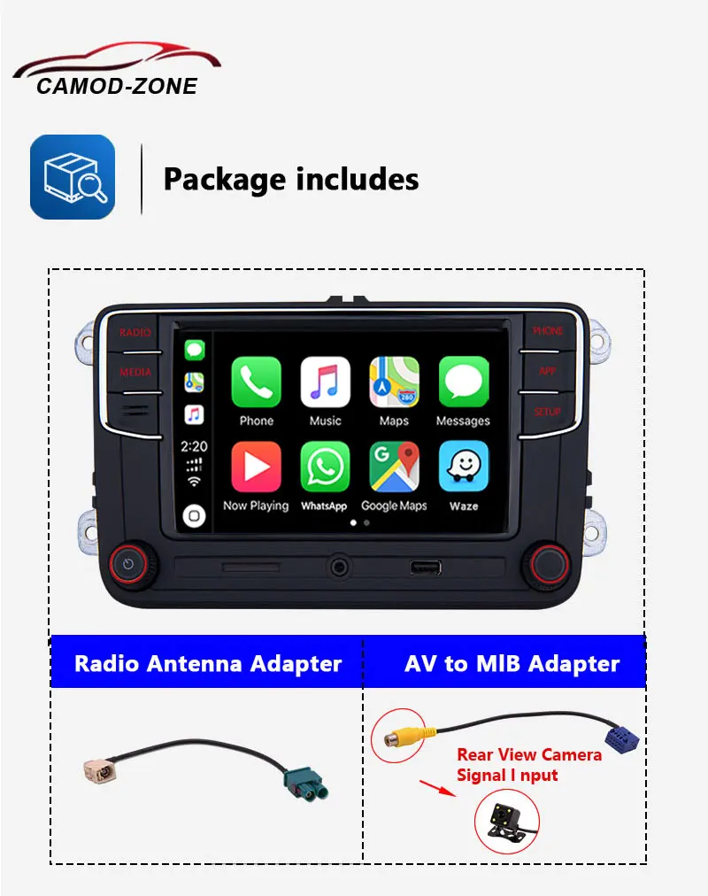Android Авто Noname RCD330 Plus RCD330G Carplay Автомагнитола MIB 6RD 035 187B для VW Golf 5 6 Jetta MK5 MK6 CC Tiguan Passat Polo