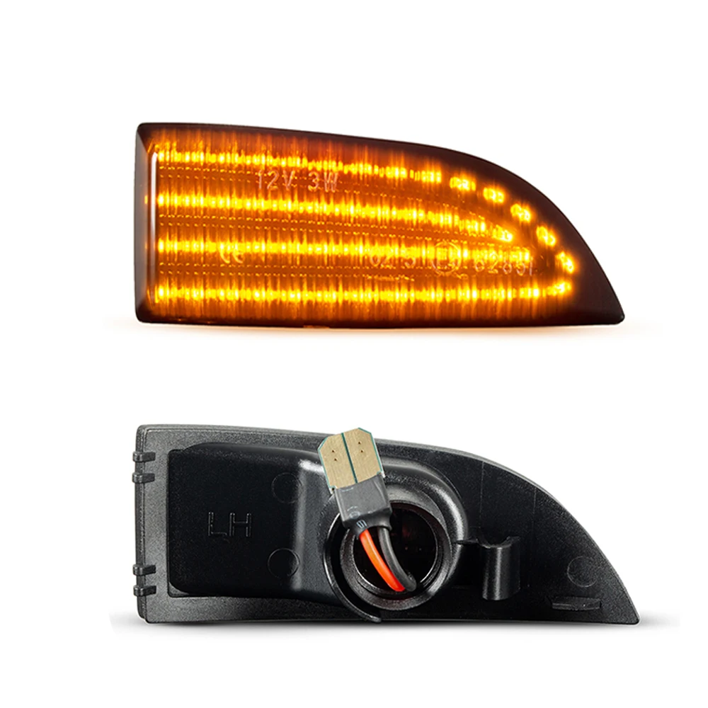 

2 шт. Динамический светодиодный боковой зеркальный последовательный индикатор мигасветильник для Renault Megane MK3 Scenic Fluence широта шафранен Лагун...