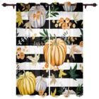 Благодарения тыквы в виде кленового листа шторы в полоску для Гостиная Кухня окна шторы роскошные шторы в простом стиле для Спальня для детей