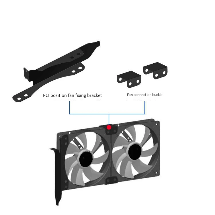 Двойной вентилятор крепление стойки охлаждения радиатора кронштейн для ie видео