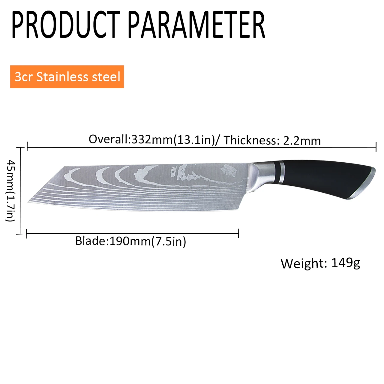 Кухонный нож сантоку дамасский японские кухонные инструменты из нержавеющей