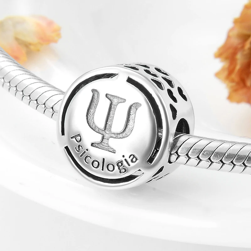 New 925 Sterling Silver Symbol Doze Portuguese language career Beads Fit Original Pandora Charm Bracelet necklace Jewelry