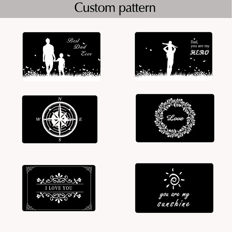 Индивидуальный бумажник подарок для мужа парня с кармашком карт