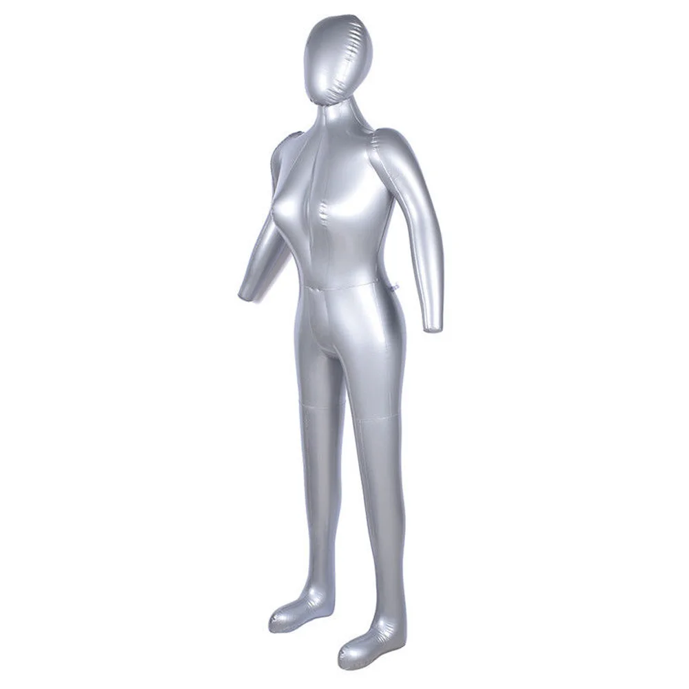 165cm Inflatable Full Body Female Model Mannequin With Arm Show Casement Display Clothes Model Fashion Dummy Manekin PVC Show