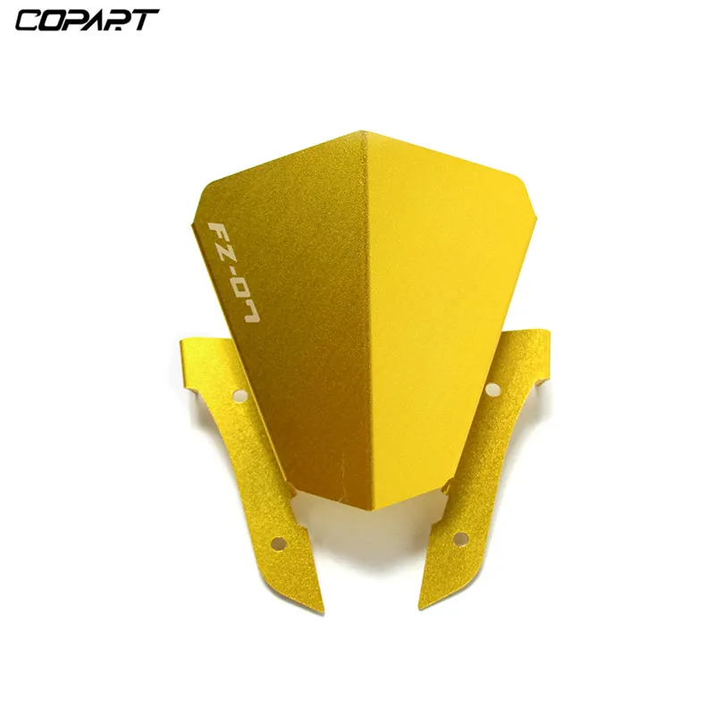 Gold Мотоцикл ветрового стекла для Yamaha MT07 MT-07 MT 07 2013 мотоцикл ветер дефлекторное лобовое стекло ЧПУ Алюминий - Цвет: Gold