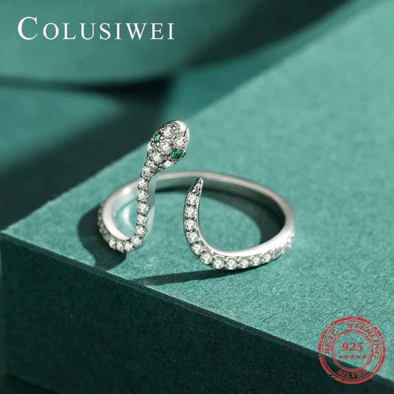 Женское кольцо со змеиным плетением из серебра 925 пробы | Украшения и аксессуары