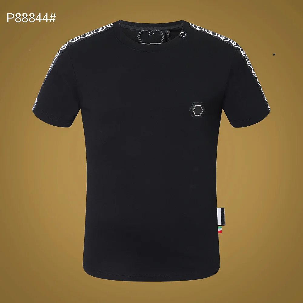 

Футболка мужская из хлопка, с круглым вырезом и коротким рукавом