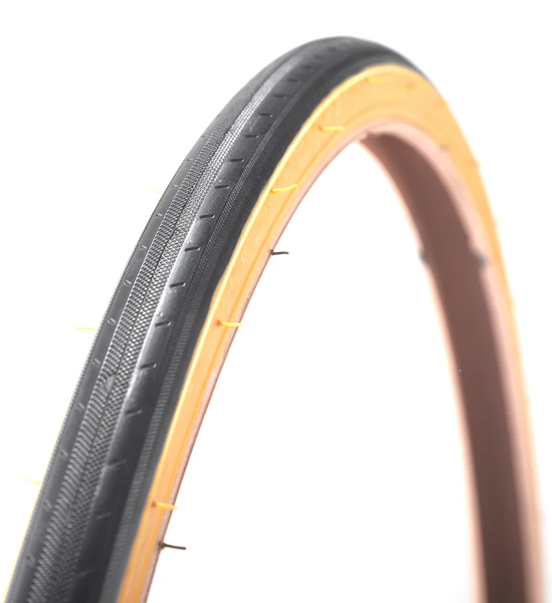 KENDA retro bicycle tires 700C road bike tire pneu 700 23C ultralight 430g racing fixie bike tyres red yellow side 110PSI