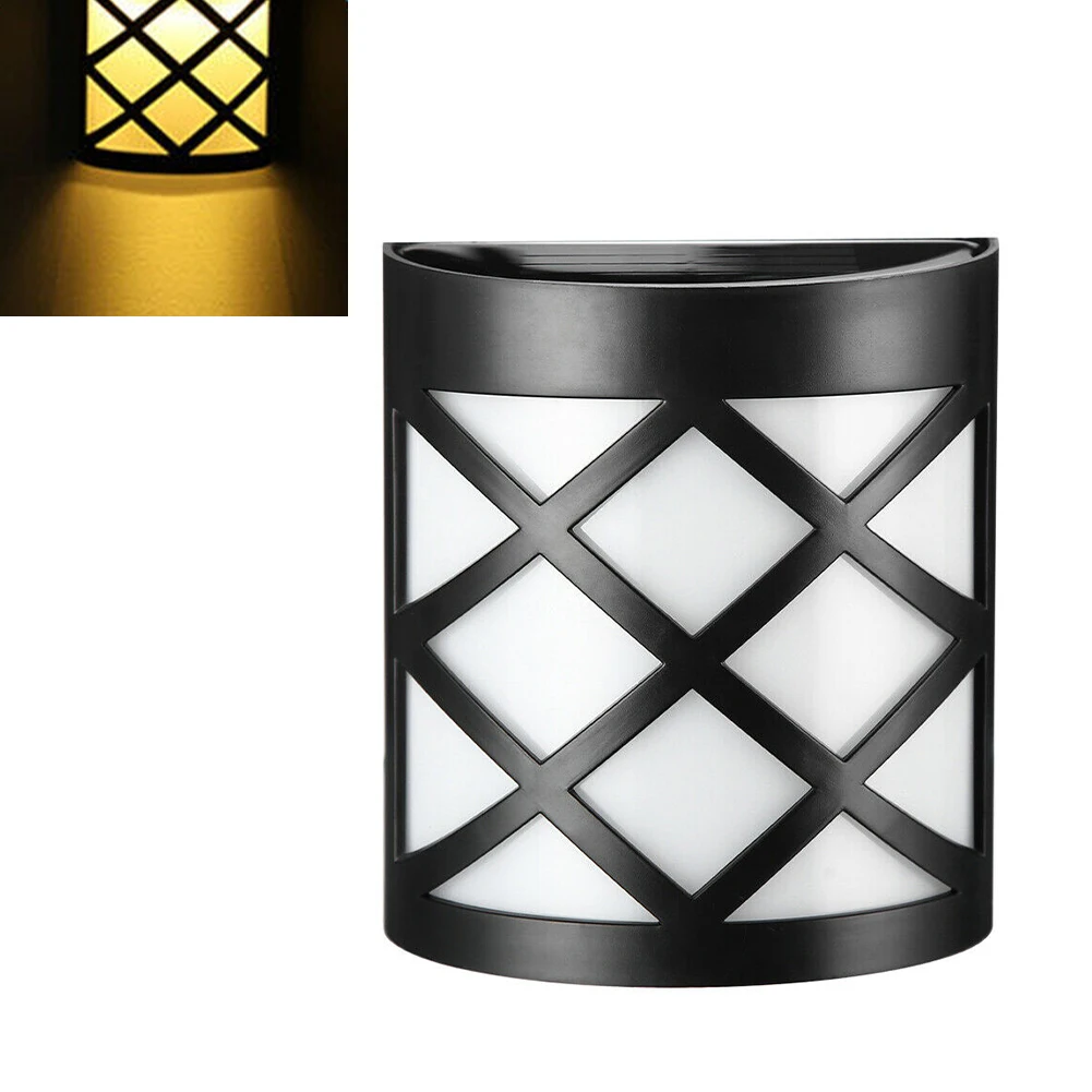 

6 Leds Outdoor Waterproof Pathway Easy Install Auto On Off PC Stair Driveway Wall Lamp Yard Garden Decor Patio Solar Fence Light