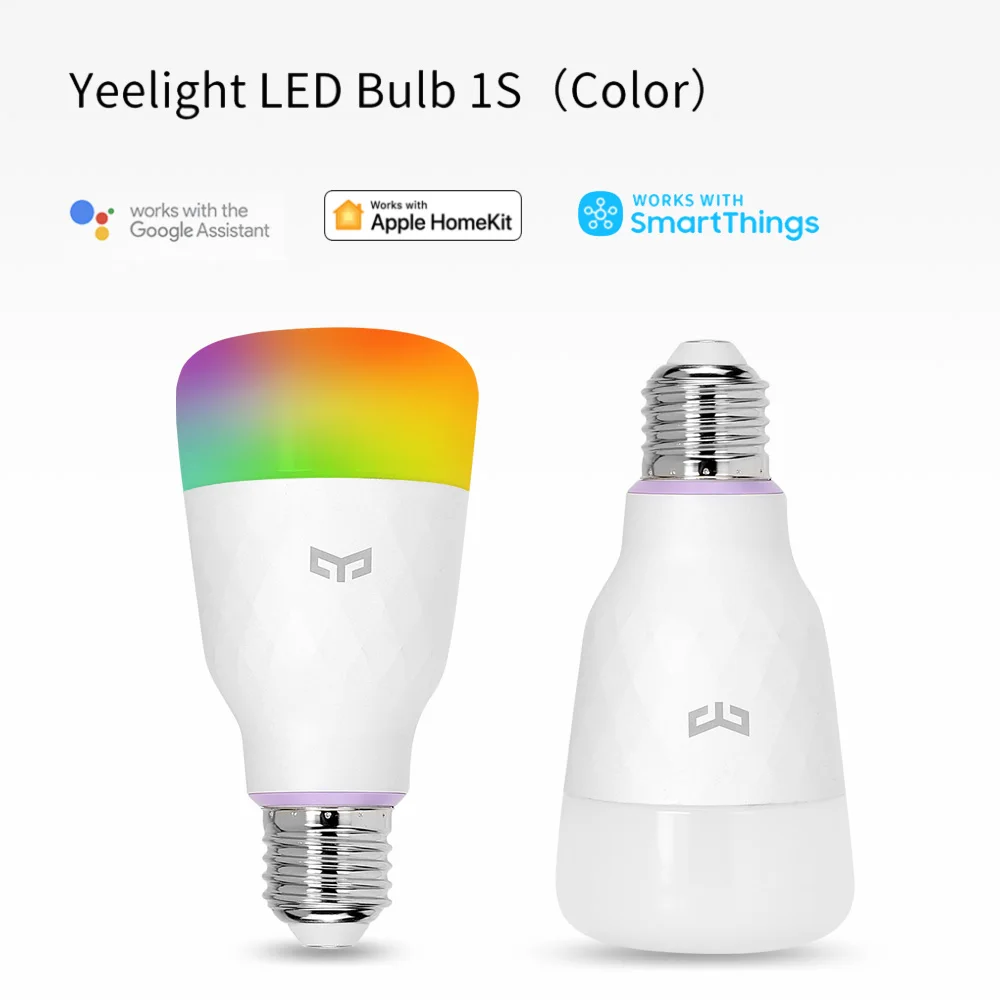Yeelight Smart LED Bulb 1S Colorful Lamp 800 Lumens E27 Voice Control For lamp Mijia App Google Assistant | Лампы и освещение