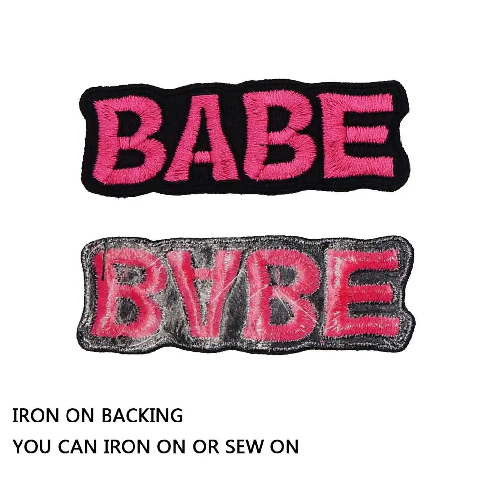Детка патч вышитая аппликация этикетка для шитья панк байкерское патчи одежды