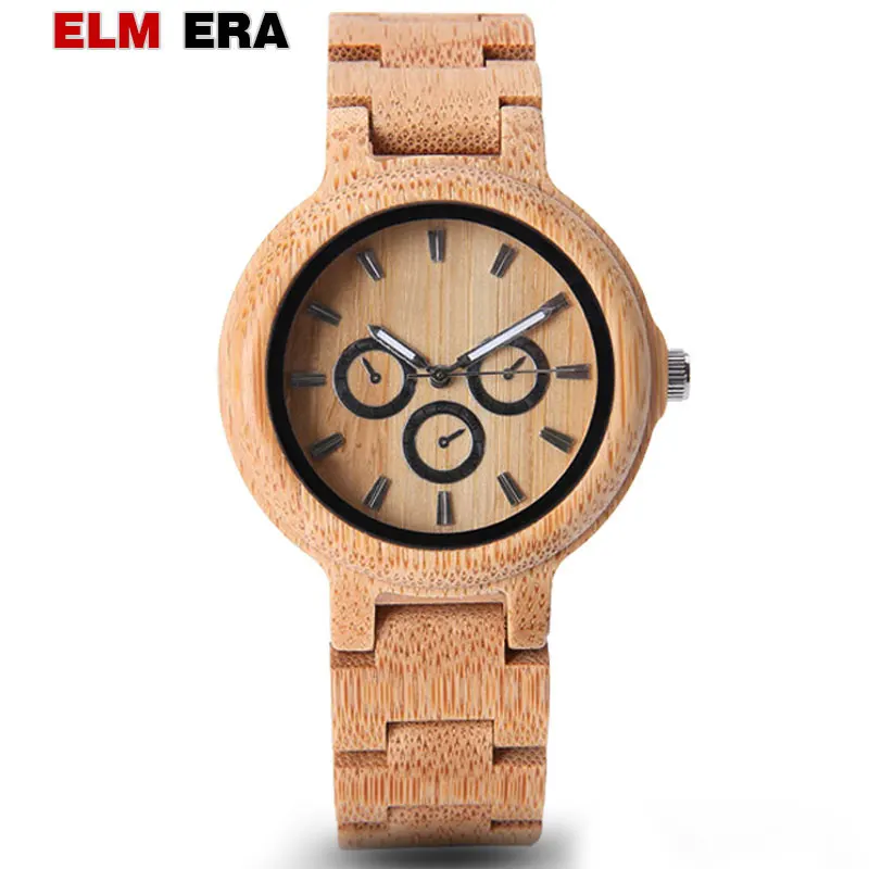 Часы ELMERA Wood мужские часы Pagan с часами дизайнерские 2018 кошмарные перед