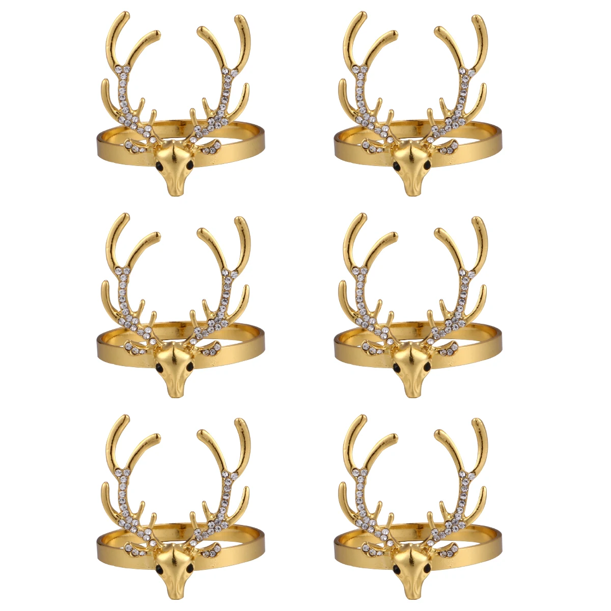 6 шт. Рождественских оленей кольца для салфеток шик и милые пряжки для стола держатели для серветок для ужинов и вечеринок.