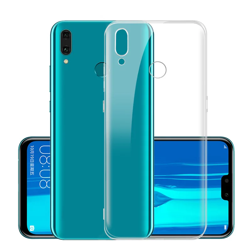 Чехол для Huawei Honor 20 тонкий силиконовый мягкий прозрачный чехол из ТПУ Y9 Y6 prime P smart