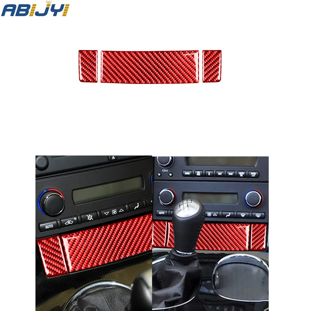 

Для Chevrolet Corvette C6 2005-2007 автомобильные аксессуары для украшения интерьера наклейки из углеродного волокна центральный ящик для хранения 3 шт.