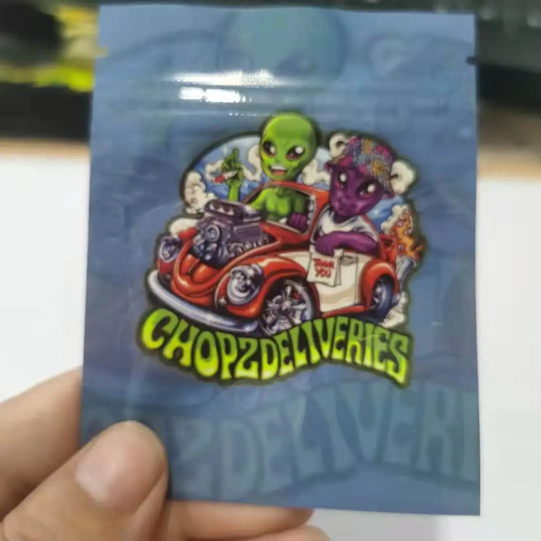 

2021New Style 100pcs 7*9cm tarts ropes bites Candy gummies packaging with zipper top smell proof mylar bag(Empty bags)