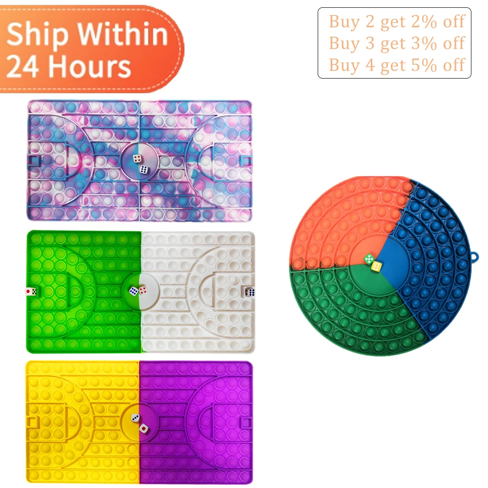 

Big Size Basketball Pop Game Fidget Toy Jumbo Rainbow Chess Board Push Bubble Popper Fidget Sensory Toys for Parent-Child Time