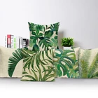 Тропические растения пальмовых листьев накидки на подушки, кресло подушка на диван, кровать, декоративная наволочка для полиэфирная подушка чехол украшение дома