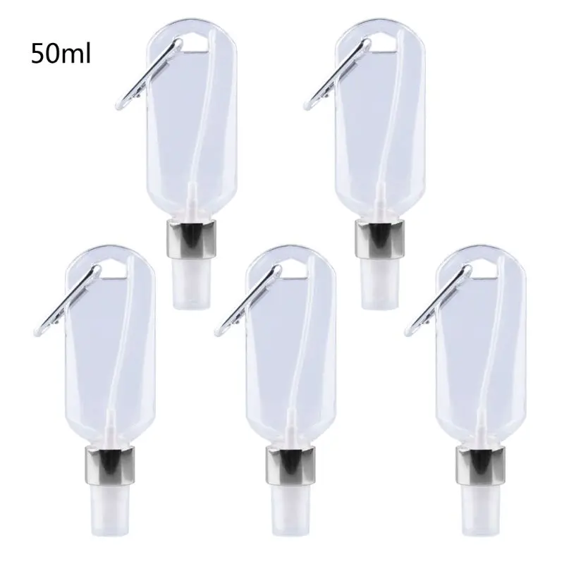 

5Pcs 50ml Portable Mini Alcohol Spray Bottle Hand Sanitizer Keychain Bottles