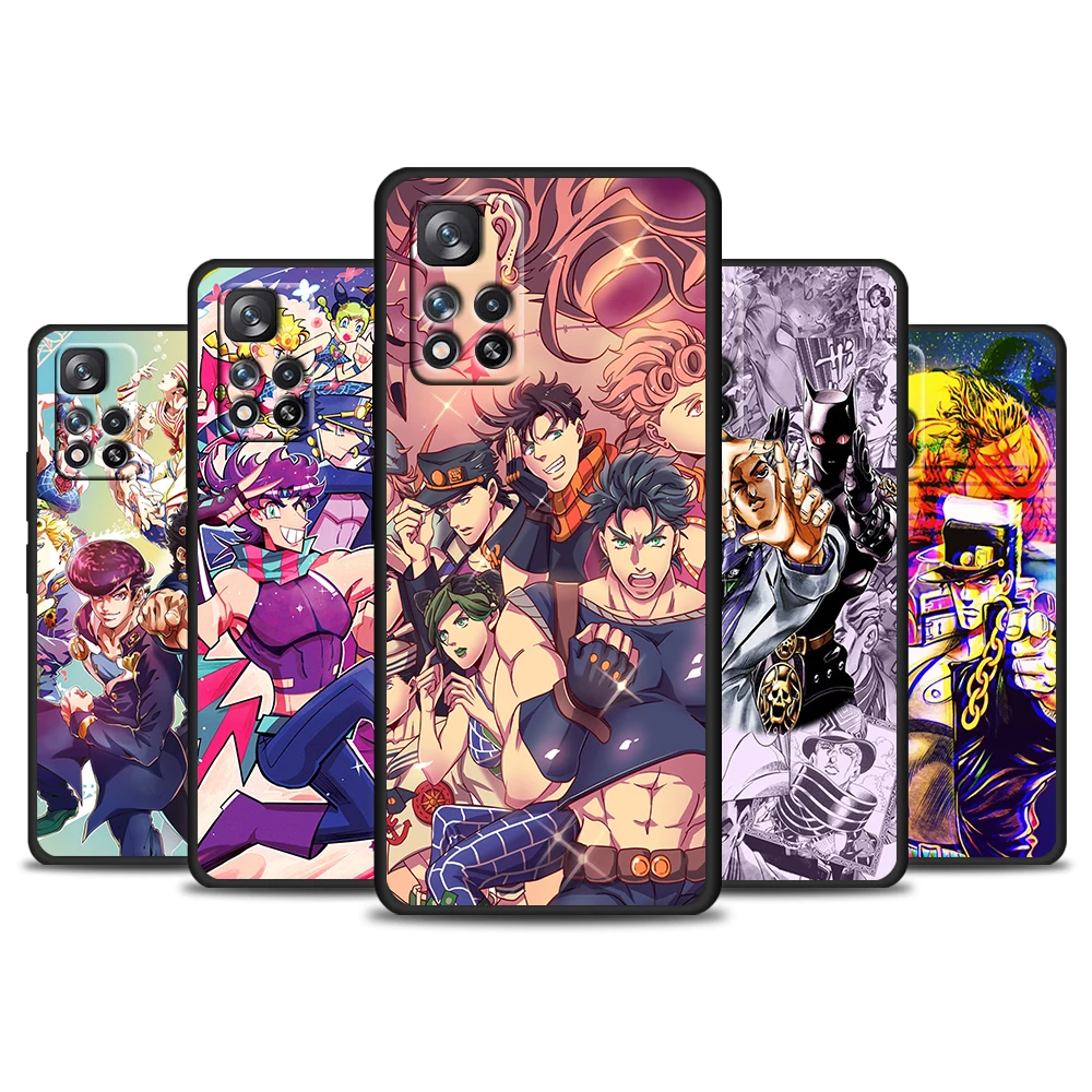 

JoJo's Bizarre Adventure JoJo For Redmi 10 9 9C 9A 8 8A 7 7A 6 6A 5 5A 4X 4G 5G Prime Pro Plus K20 GO Soft Black Phone Case