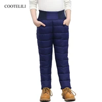 cootelili warm winter pants for kids boys girls high waist warm children clothing kids boy trousers pants long pants 100 140cm