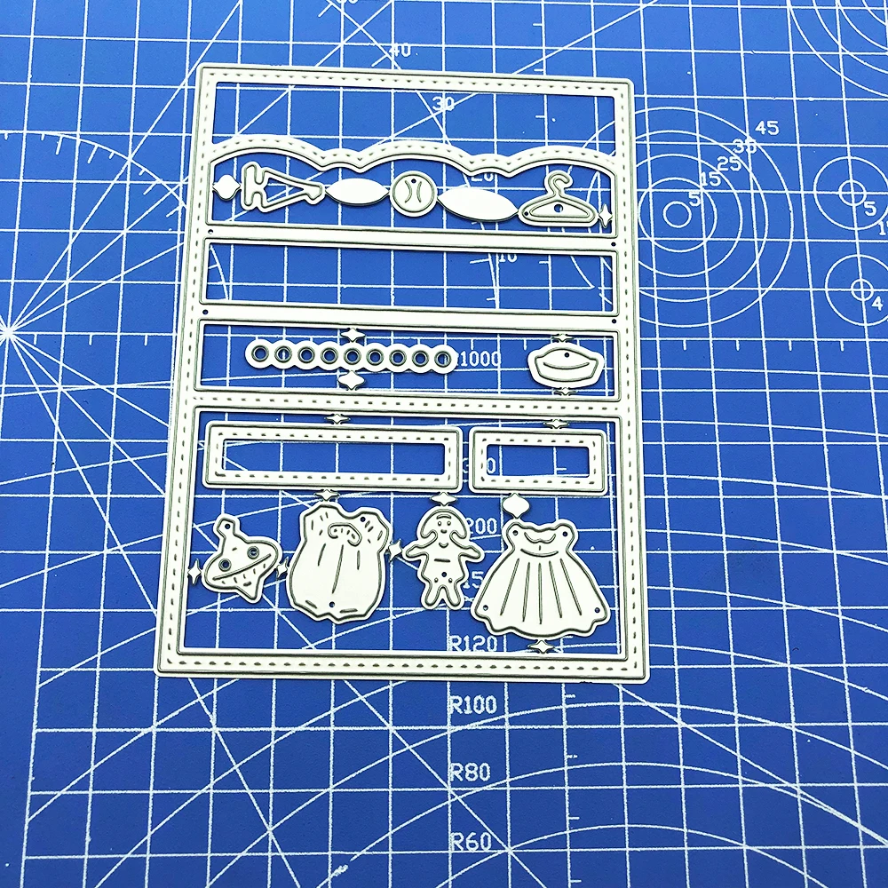 Красивый платяной шкаф для девушек металлическая рамка резки шаблоны