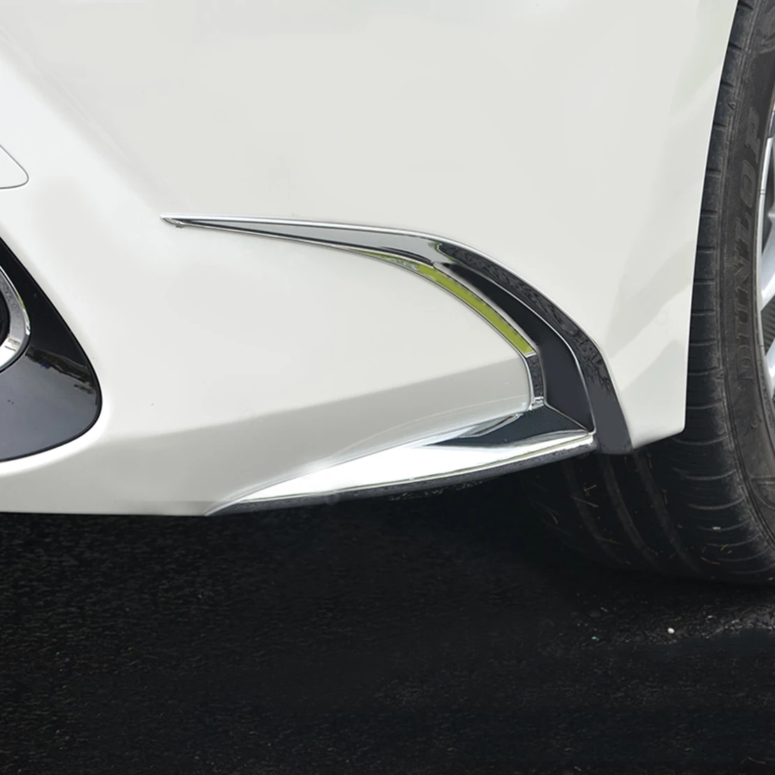 

2pcs Front Fog Light Lamp Cover Strip ABS Plastic fit for Toyota Corolla Sedan 2020 2021 Chrome