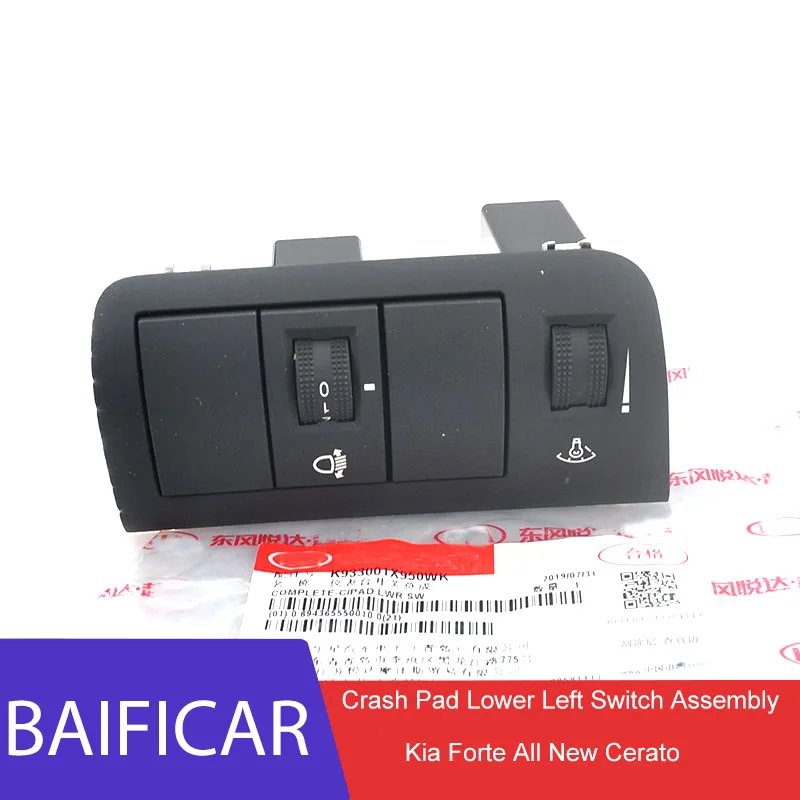 Baificar абсолютно краш-коврик нижний левый переключатель в сборе Передний переключатель освещения 933001M230WK для Kia Forte все новые Cerato