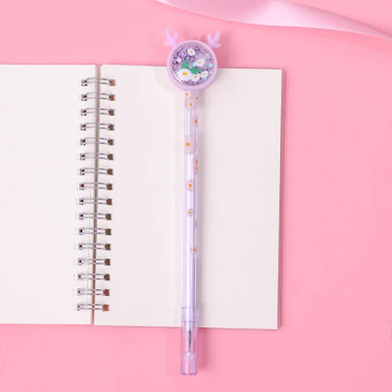 Ручка гелевая с пайетками 0 38 мм 1 шт. | Канцтовары для офиса и дома