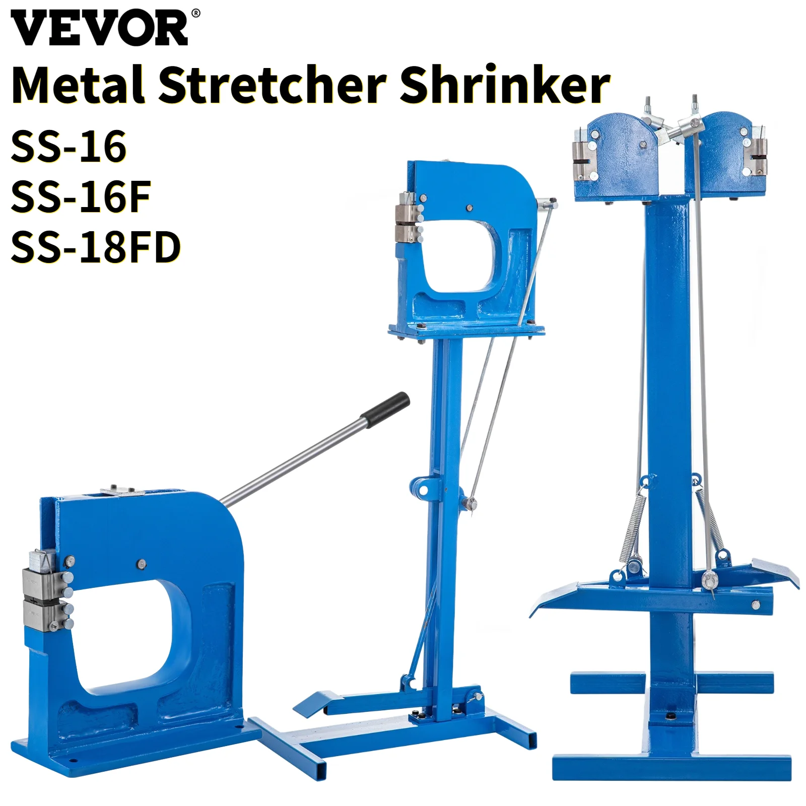 

VEVOR Metal Stretcher Shrinker SS-16 SS-16F SS-18FD Hand-operated Lever Auto Restoration Steel Panel Shaping Forming Bender