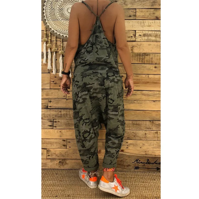 Женский Повседневный комбинезон на бретельках Летний Новый модный Свободный