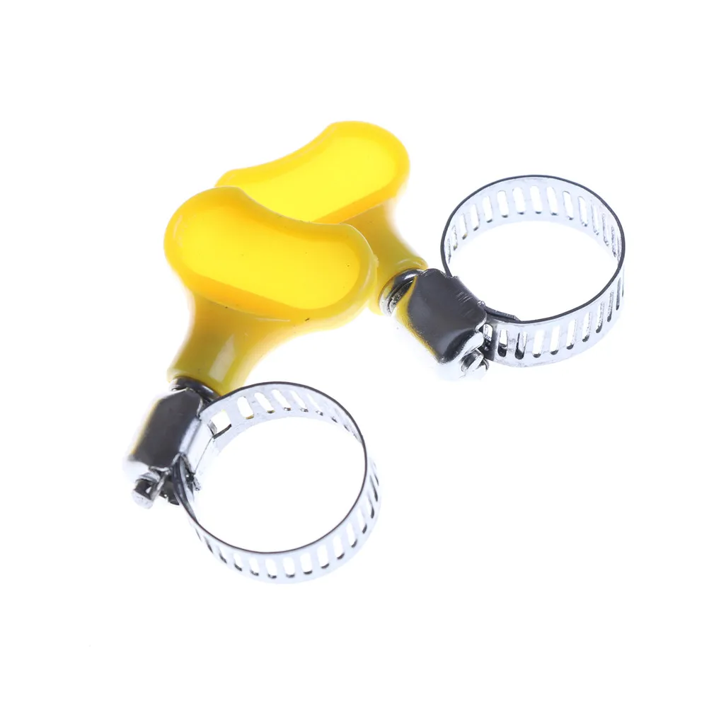 

10pcs/lot Type Hose Clamps With Handle 304 Stainless Steel Hose Clamp Hoop Pipe Clips 16-25mm