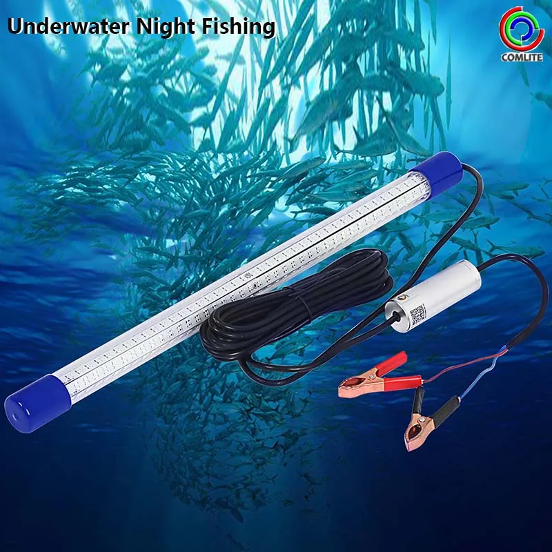 Under Water 504 LEDs Prawns Night Attract Brightness Finder 360 Degree Boat Squid Fishing Light Lamp Krill Portable Submersible