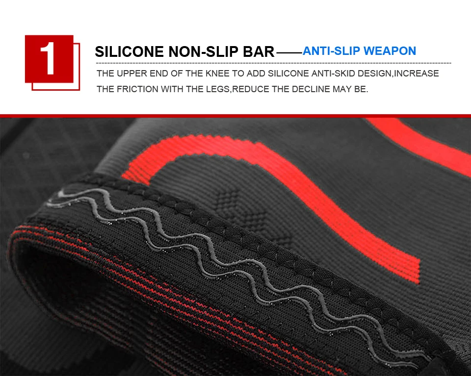 Наколенники мужские 1 пара эластичные компрессионные нейлоновые суппорты на