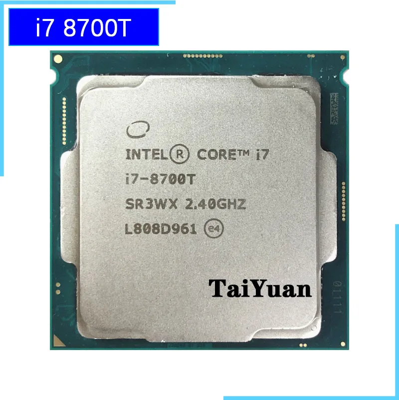 Процессор Intel Core i7-8700T i7 8700T 2,4 GHz шестиядерный процессор 12M 35W LGA 1151