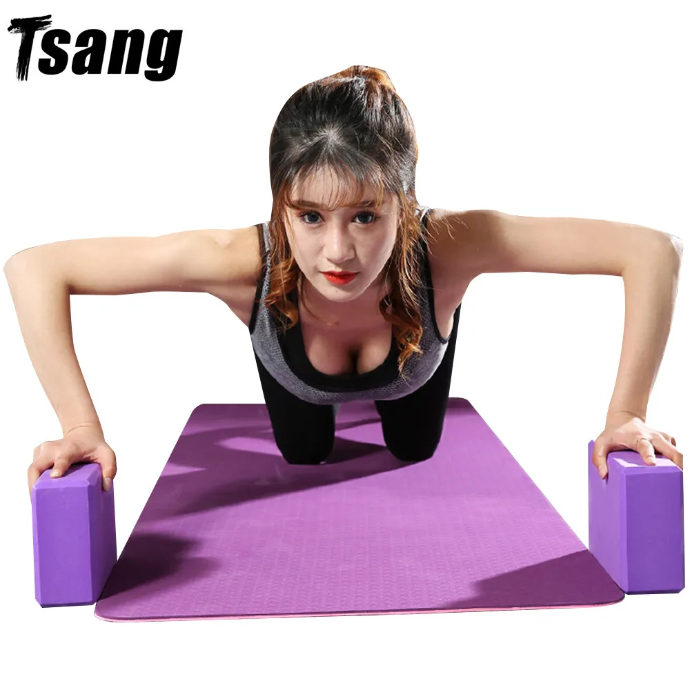 

EVA Gym Blocks Foam Brick Training Exercise Fitness Set Tool Yoga Bolster Pillow Cushion Stretching Body Shaping Yoga Blocks