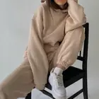 Женский спортивный костюм с капюшоном, свитшоты с длинным рукавом, модель 2022 большого размера