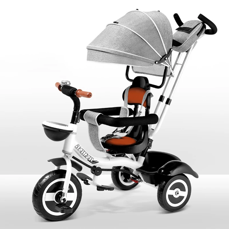 Новый детский трехколесный велосипед с двойным нажимом и S-образным изгибом