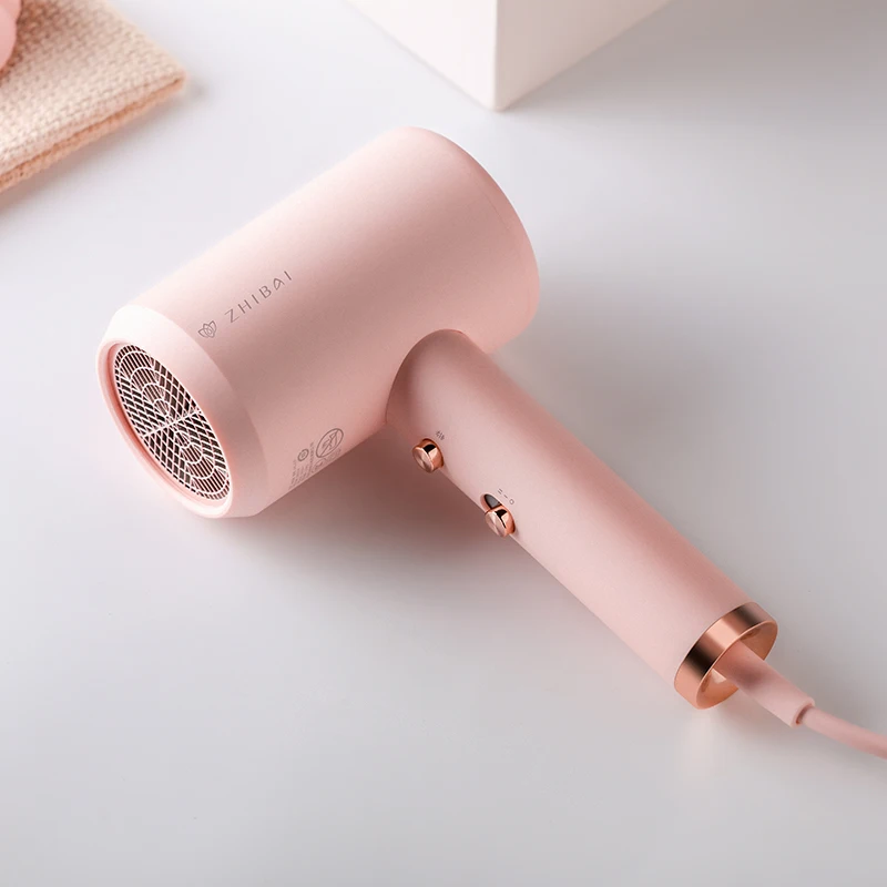

Youpin Anion Hair Dryer Pink Diffusion For Hair Temperature Mi Blow Dryer for Home Travel Dryer Portable Hairdryers