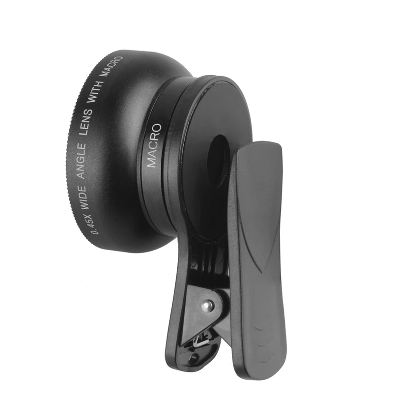 

APEXEL 2 in 1 0.45X Wide Angle Lens 12.5X Macro Lens Professional HD Phone Camera Lens for iPhone X Samsung Xiaomi