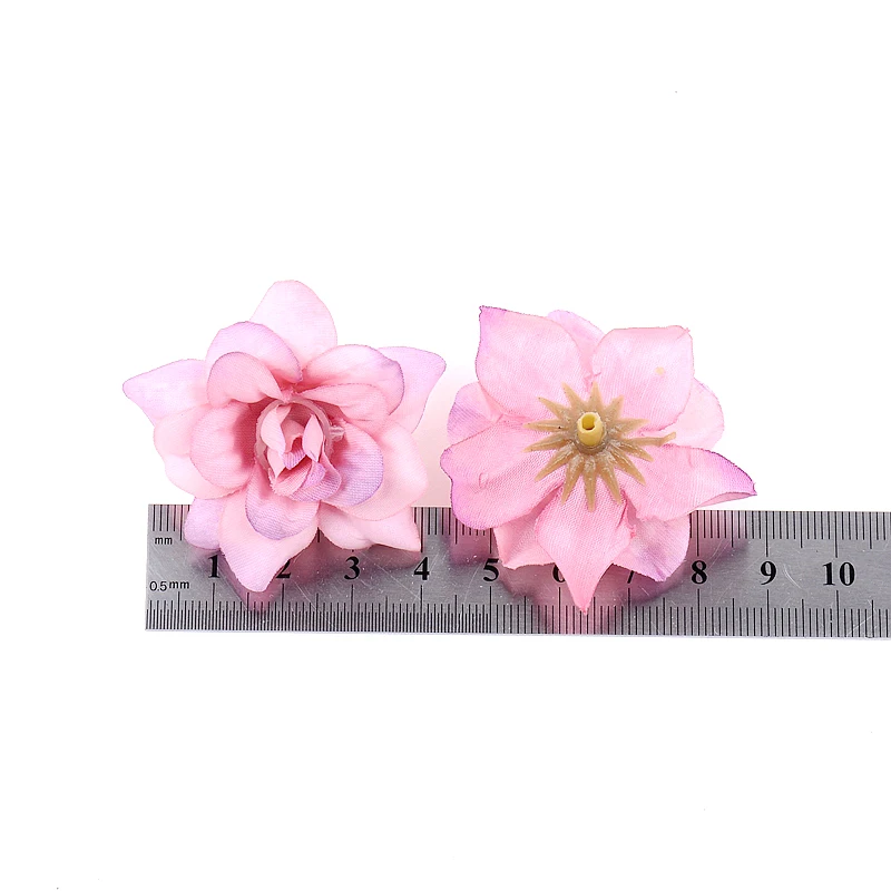 

10Pcs Artificial Flower 4.5cm Silk Rose Head For Wedding Home New Year Decoration DIY Garland Scrapbook Gift Box Craft Flower