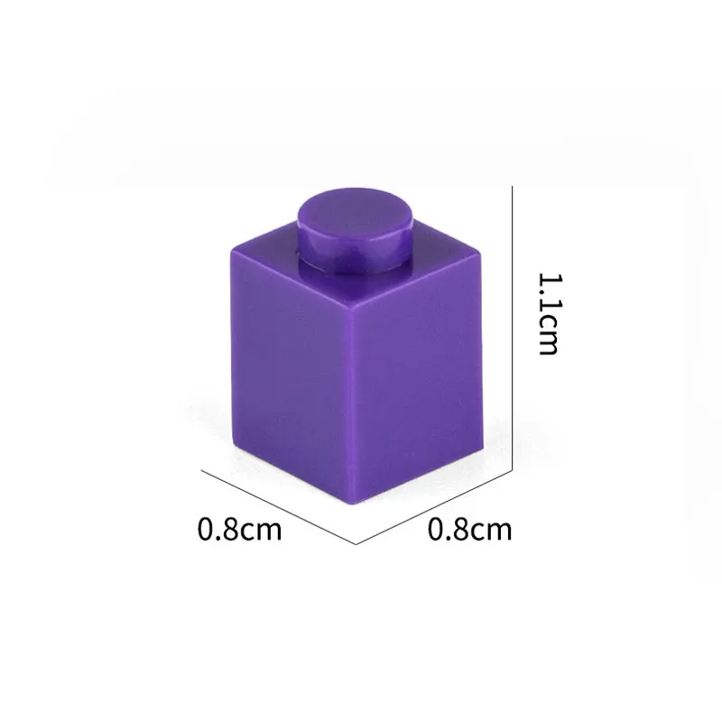 230 шт. строительные блоки 1x1 горошек толстые фигурки-кирпичи Обучающие креативные