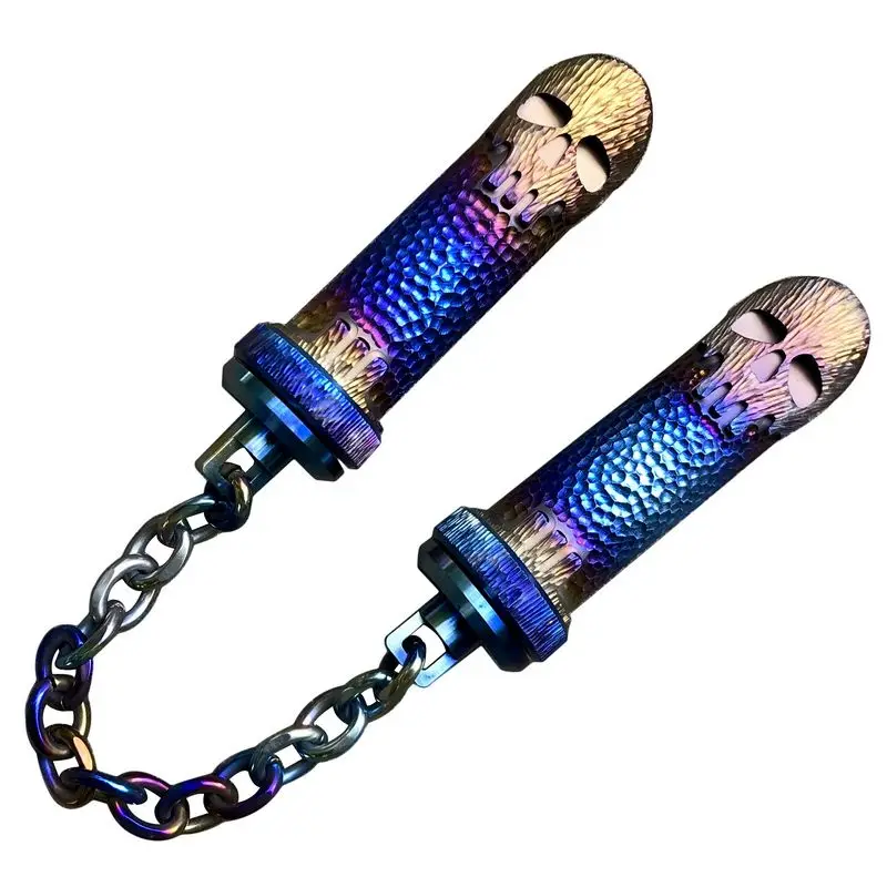 Титановый череп нунчаку самообороны EDC оборудование открытый декомпрессионный