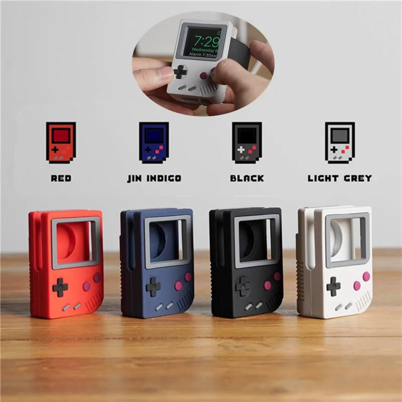 

Силиконовый держатель для зарядного устройства для игровой консоли Apple Watch Series 5/4/3/2/1, 42 мм, 38 мм, подставка для беспроводной зарядки