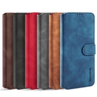 retro leather phone case for oneplus 9 pro case photo frame wallet credit card protective slot flip wallet leather soft cover